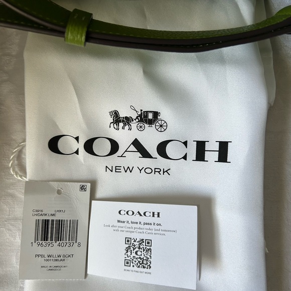 Coach Willow bag in Dark Lime - Picture 10 of 11